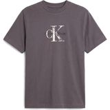 Calvin Klein Erkek Gri Calvin Klein Ss 20S Ez Distressd, Qge Gri Erkek T-Shirt