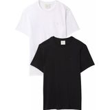 Calvin Klein Erkek Ikili Paket Slim Fit Yuvarlak Yakalı Ck Logo Işlemeli Kısa Kollu Siyah-Beyaz T-Shirt LV04LD245G-3GE - Siyah - Beyaz