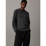 Calvin Klein Erkek Jacquard Alpaka Kazak - Siyah - M