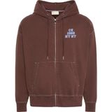 Calvin Klein Erkek Kahverengi Calvin Klein Ls Washed Premıum Vıntage Logo F Erkek Kahverengi Fermuarlı Sweatshirt