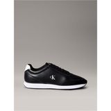 Calvın Kleın Erkek Kalın Rahat Tabanlı Bağcıklı Deri Siyah-Beyaz Sneaker YM0YM01355 0gm - Siyah - Beyaz