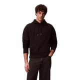Calvin Klein Erkek Kapüşonlu Sweatshirt, Siyah, XL Beden
