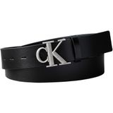 Calvin Klein Erkek Kemer Hediye Seti,Siyah - Gümüş 105 Cm