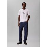 Calvin Klein Erkek Kısa Kol Bisiklet Yaka Ck Yazı Detay Reqular Fit Beyaz T-Shirt LV04RF853G-YAF - 2XL