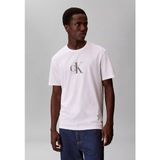 Calvin Klein Erkek Kısa Kol Bisiklet Yaka Ck Yazı Detay Reqular Fit Beyaz T-Shirt LV04RF853G-YAF - 3XL