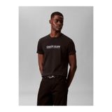 Calvin Klein Erkek Logolu Basic Regular Fit Kısa Kollu Siyah T-Shirt