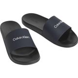Calvin Klein Erkek Logolu Terlik, 44, HM0HM02107, Lacivert
