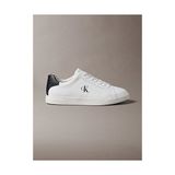 Calvin Klein Erkek Low Cupsole Deri Sneaker - Beyaz - Siyah