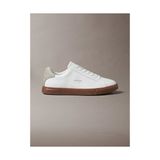 Calvin Klein Erkek Low Cupsole Deri Sneaker - Beyaz