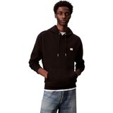 Calvin Klein Erkek LS EU BADGE 350TERRY HOODIE Sweatshirt Black M