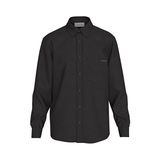 Calvin Klein Erkek Ls Linen Classic Gömlek - XL - Siyah