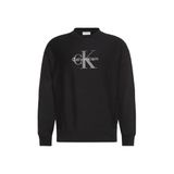 Calvin Klein Erkek LS PREMIUM TERRY MONOLOGO CN SWT Sweatshirt Black M
