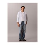 Calvin Klein Erkek LS Stripe Oxford Classic Gömlek