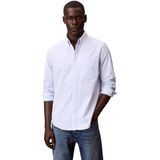 Calvin Klein Erkek Ls Yd Stripe Oxford Classic Shir Lv04rf100g Diğer Gömlekler, Mavi (Blue Descent), XXL