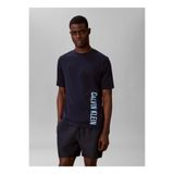 Calvin Klein Erkek Marka Logolu Günlük Kullanıma Uygun Lacivert T-Shirt