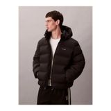 Calvin Klein Erkek Marka Logolu Kapitone Regular Fit Kalıp Siyah Mont