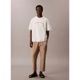 Calvın Kleın Erkek Marka Logolu Organik Pamuklu Günlük Kullanıma Uygun 1krem1 T-Shirt LV04RC225G 6qh - XL