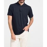 Calvin Klein Erkek Marka Logolu Polo Yakalı Organik Pamuklu Lacivert Polo Yaka T-Shirt K10K111657-CHW - 2XL