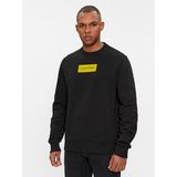 Calvin Klein Erkek Marka Logolu Uzun Kollu Rahat Siyah Sweatshirt K10K112252-BEH - XS