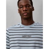 Calvin Klein Erkek Mavi Calvin Klein Ss 16S Strıpe Easy L, Cdp Mavi Erkek T-Shirt