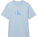 Calvin Klein Erkek Mavi Calvin Klein Ss Hero Monologo Tee, C1O, M Mavi Erkek T-Shirt