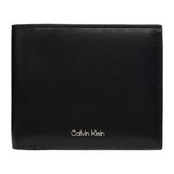 Calvin Klein Erkek Metalik Logo Kabartmalı Banknot Bölmeli Hakiki Deri Siyah Cüzdan LV04D1276G-UB1