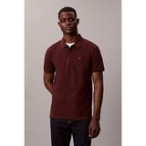 Calvin Klein Erkek Monogram Pique Polo T-Shirt - Bordo