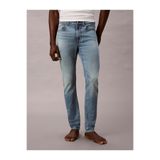 Calvin Klein Erkek Normal Bel Boru Paça Cep Detay Denim Kumaş Mavi Jeans