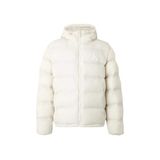 Calvin Klein Erkek Normal Kalıp Dik Yaka Monogram Aplikeli Şişme Mont - Ekru, Chalk, L