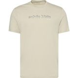 Calvin Klein Erkek Normal Kalıp Yuvarlak Yakalı Desenli %100 Pamuk Kısa Kollu Haki T-Shirt LV04RC845G-LL5