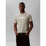 Calvin Klein Erkek Normal Kesim Yuvarlak Yakalı Logo Baskılı Kısa Kollu Haki T-Shirt LV04LG811G-PEZ