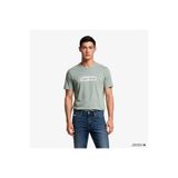 Calvin Klein Erkek Normal Kesim Yuvarlak Yakalı Logo Baskılı Kısa Kollu Haki T-Shirt