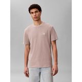 Calvin Klein Erkek Normal Kesim Yuvarlak Yakalı Logo Etiketli Kısa Kollu Pembe T-Shirt LV04RD008G-K6B - XL