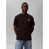 Calvin Klein Erkek Normal Kesim Yuvarlak Yakalı Logo Etiketli Kısa Kollu Siyah T-Shirt LV04RD008G-UB1