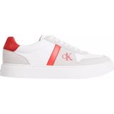 Calvin Klein Erkek Orta Kalınlıkta Rahat Taban Bağcıklı Düz Beyaz Sneaker YM0YM01395-0K6