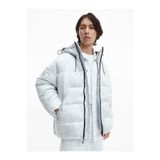 Calvin Klein Erkek Oversized Şişme Mont, Gri, XL Beden