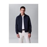 Calvin Klein Erkek Paded Harrington Ceket - XL - Mavi