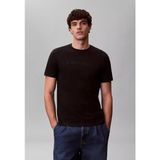 Calvin Klein Erkek Pamuklu Bisiklet Yaka Kısa Kollu Siyah T-Shirt LV04LF810G-UB1