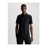 Calvin Klein Erkek Pamuklu Logolu Dokuma Kumaş Siyah Polo Yaka T-Shirt -BEH K10K112751