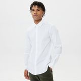 Calvin Klein Erkek Pamuklu Slim Fit Ince Düğme Kapamalı Beyaz Gömlek K10K108229-0K4 - 45