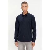 Calvin Klein Erkek Pamuklu Slim Fit Lacivert Gömlek - Mavi