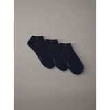 Calvin Klein Erkek Pamuklu Üçlü Paket Kısa Lacivert Çorap C701234366-002 - 43 - 46