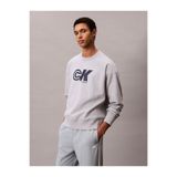 Calvin Klein Erkek Premium Terry Monogram Sweatshirt