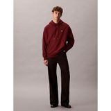 Calvin Klein Erkek Premium Terry Monogram Sweatshirt,Kırmızı Xl