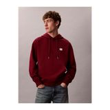 Calvin Klein Erkek Rahat Kalıp Kapüşonlu Pamuklu Uzun Kollu Kırmızı Sweatshirt LV04RC274G-WCV