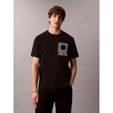 Calvin Klein Erkek Regular Fit %100 Pamuklu Baskılı Kısa Kollu Siyah T-Shirt LV04RE803G-UB1 - XL