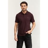 Calvin Klein Erkek Regular Fit %100 Pamuklu CK Logolu Kısa Kollu Bordo T-Shirt
