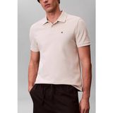 Calvin Klein Erkek Regular Fit %100 Pamuklu Ck Logolu Kısa Kollu Krem T-Shirt LV040EM269-2JX - XL