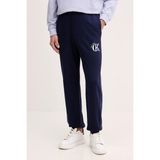 Calvin Klein Erkek Regular Fit Beli ve Paçası Lastikli %100 Pamuklu Lacivert Eşofman Altı LV04RE256G-WFW - XL