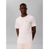 Calvin Klein Erkek Regular Fit Ck Logo Işlemeli Yuvarlak Yakalı Pamuklu Kısa Kollu Beyaz T-Shirt LV04LF223G-GNA - 2XL